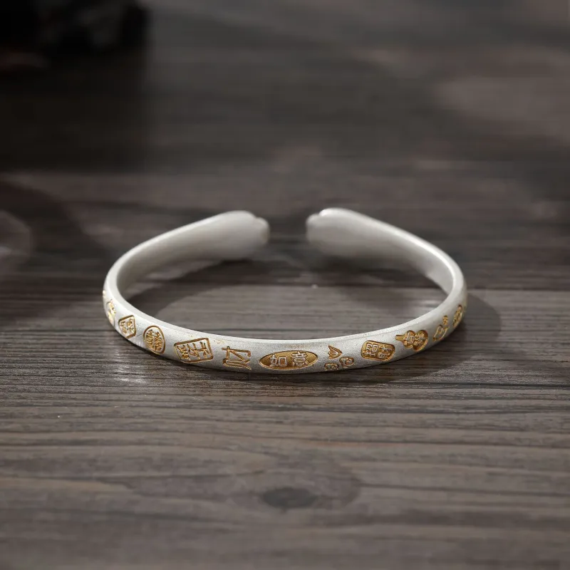 Asia Star 999 Fine Silver Bangles Women's-2