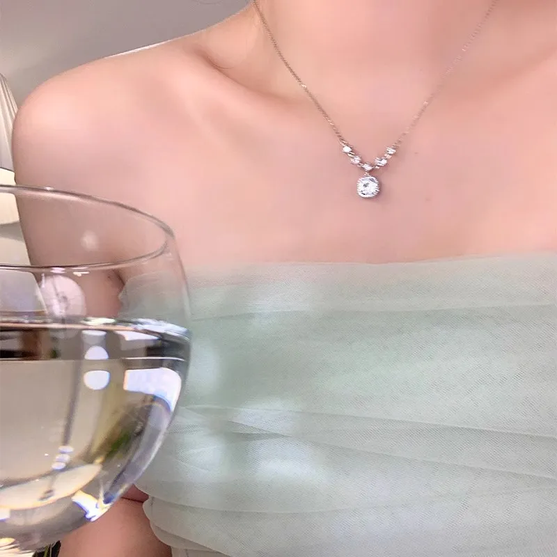 Silver Trim Alloy Necklaces Women's-6