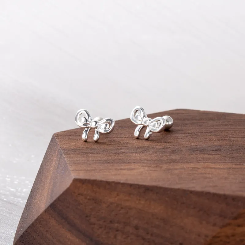 Asia Star Sterling Silver Stud Earrings Women's-2
