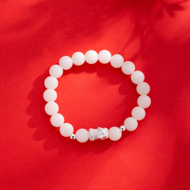 Asia Star White Jade Bodhi Bracelets Women's-6