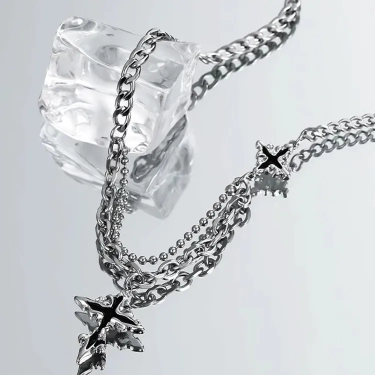 Asia Star Alloy Necklaces Men's-1