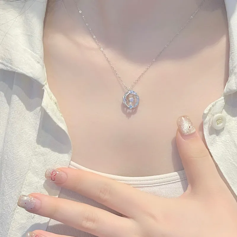 Asia Star S925 Silver Necklaces Women's-4