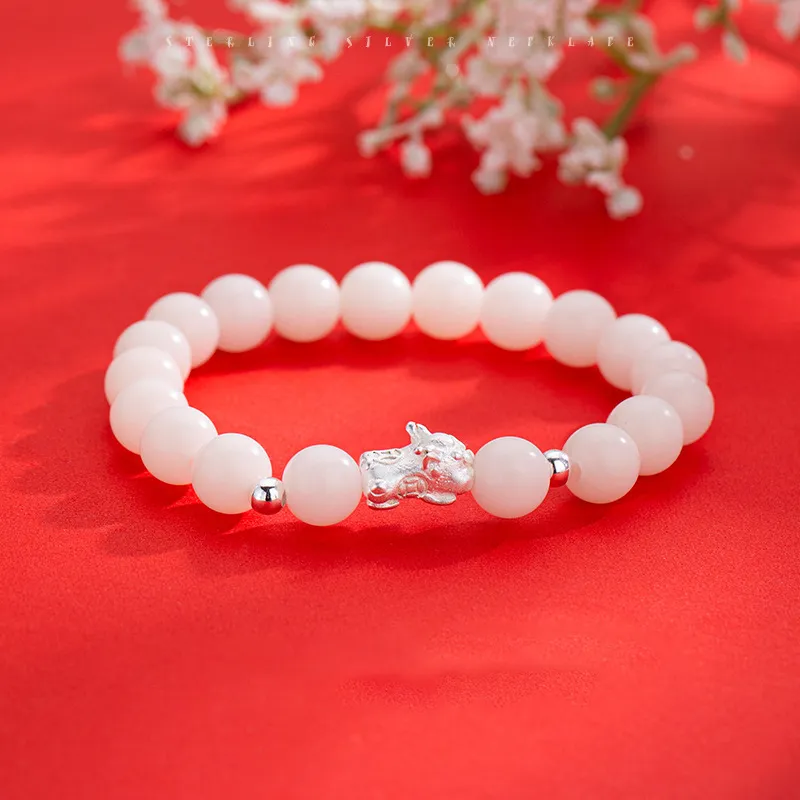 Asia Star White Jade Bodhi Bracelets Women's-5