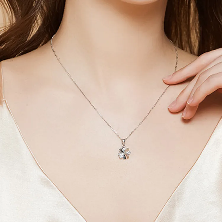 Asia Star Sterling Silver S999 Fine Silver Necklaces Women's-4