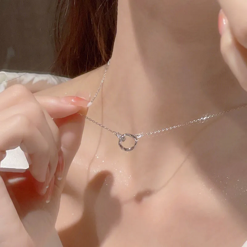 Asia Star Sterling Silver Necklaces Women's-5