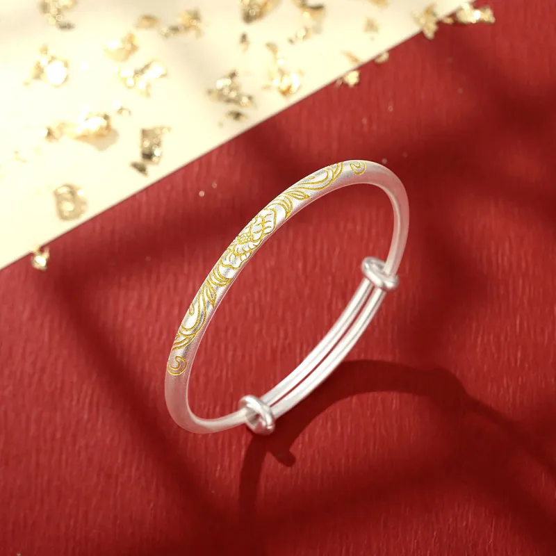 Asia Star 999 Fine Silver Bangles Women's-2