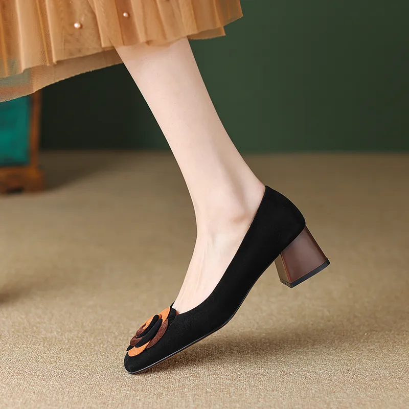 MODERN BELLE Chunky Heel High Heels 5cm Women's-1