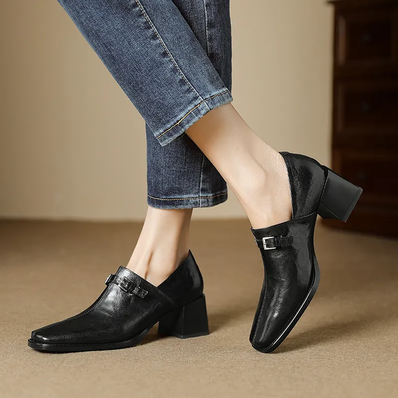 MODERN BELLE Chunky Heel High Heels 5cm Women's-4