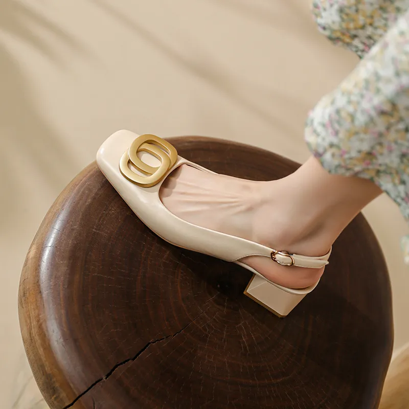 MODERN BELLE Chunky Heel High Heels 5cm Women's-4