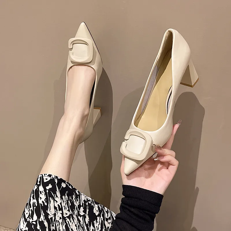 MODERN BELLE Chunky Heel High Heels Women's-4