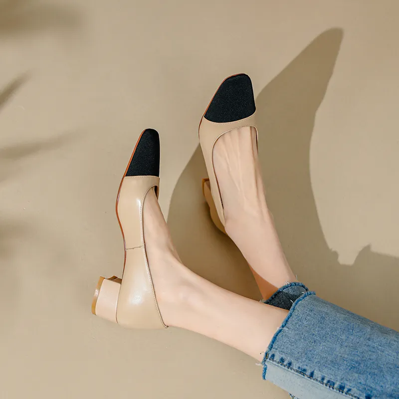 MODERN BELLE Chunky Heel High Heels 3.5cm Women's-3