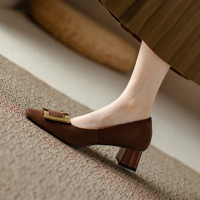 MODERN BELLE Chunky Heel High Heels 4.5cm Women's-8