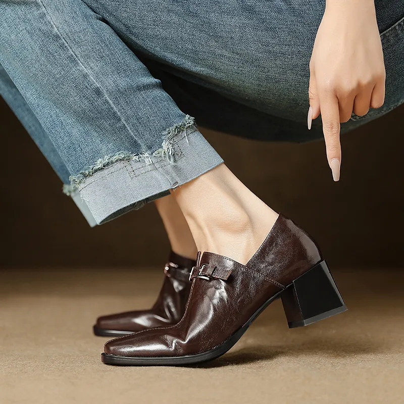 MODERN BELLE Chunky Heel High Heels 5cm Women's-6