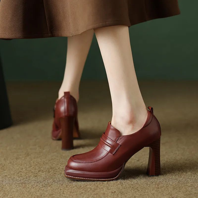MODERN BELLE Chunky Heel High Heels 9.5cm Women's-1