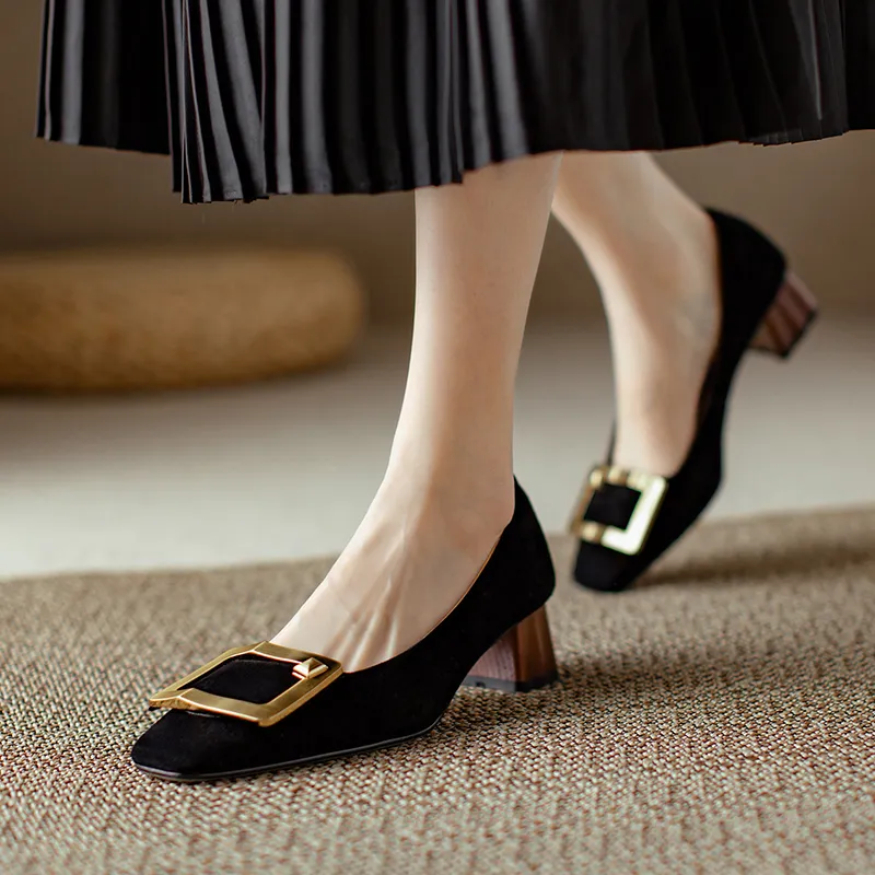 MODERN BELLE Chunky Heel High Heels 4.5cm Women's-10