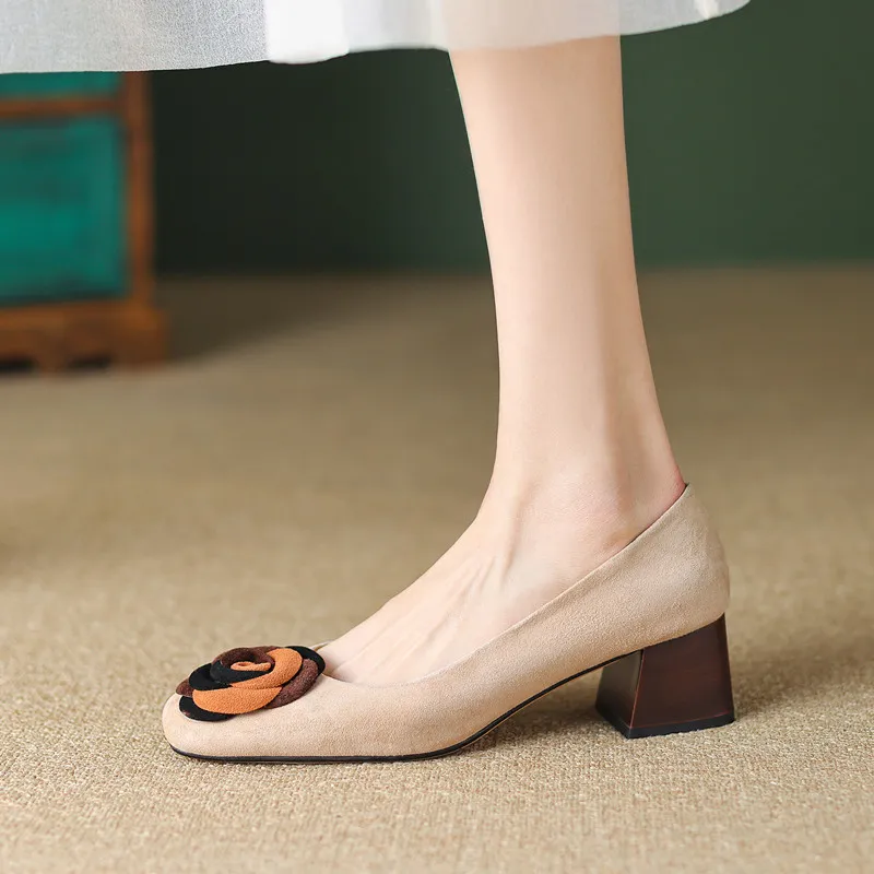 MODERN BELLE Chunky Heel High Heels 5cm Women's-7