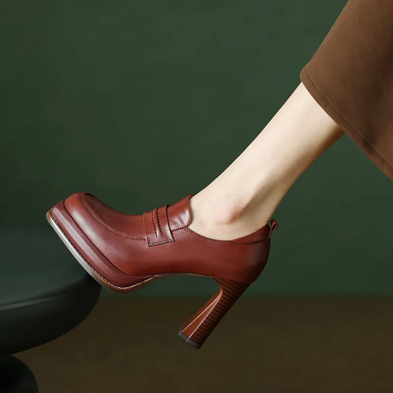 MODERN BELLE Chunky Heel High Heels 9.5cm Women's-2