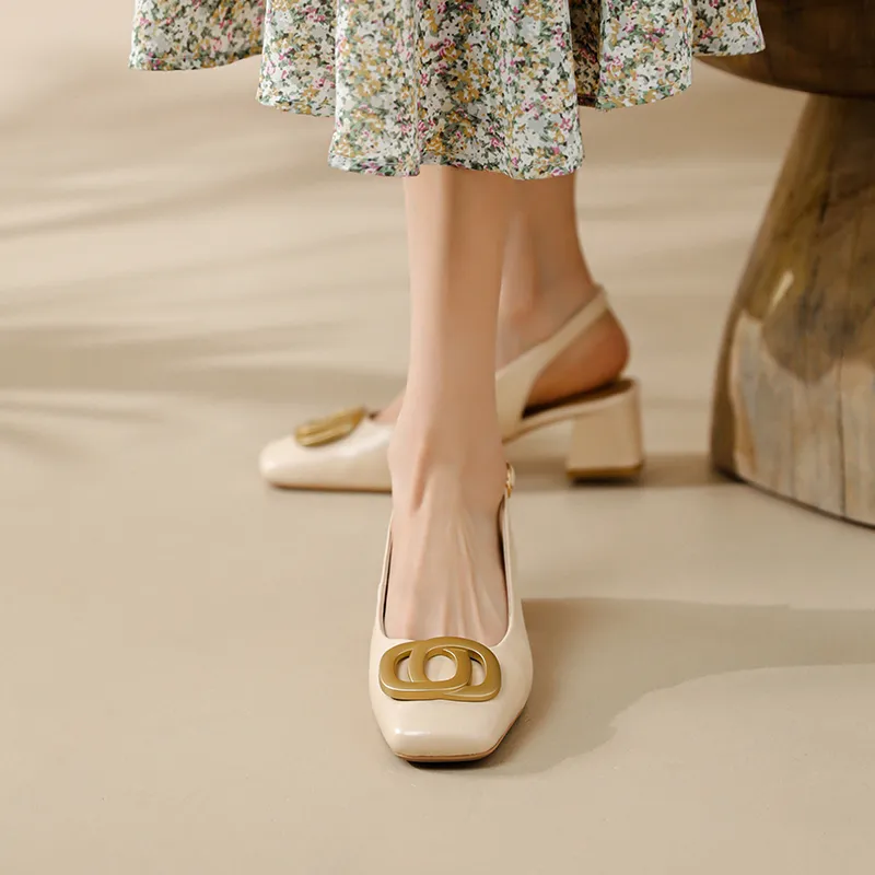 MODERN BELLE Chunky Heel High Heels 5cm Women's-3
