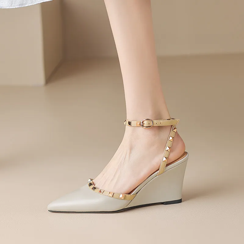 MODERN BELLE Wedge Heel High Heels 8cm Women's-3