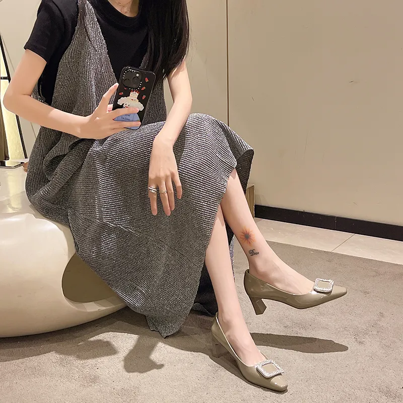 MODERN BELLE Chunky Heel High Heels 5.5cm Women's-5