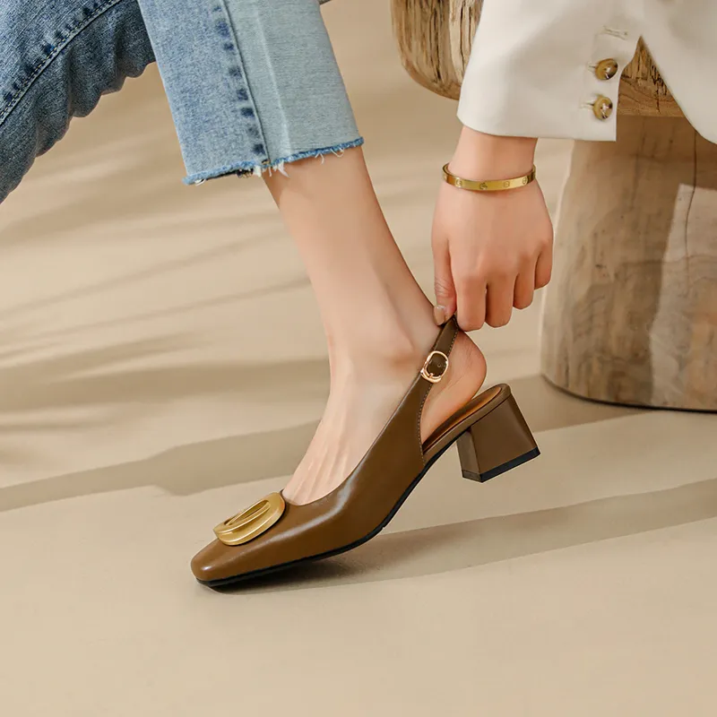 MODERN BELLE Chunky Heel High Heels 5cm Women's-7