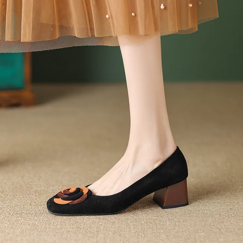 MODERN BELLE Chunky Heel High Heels 5cm Women's-2