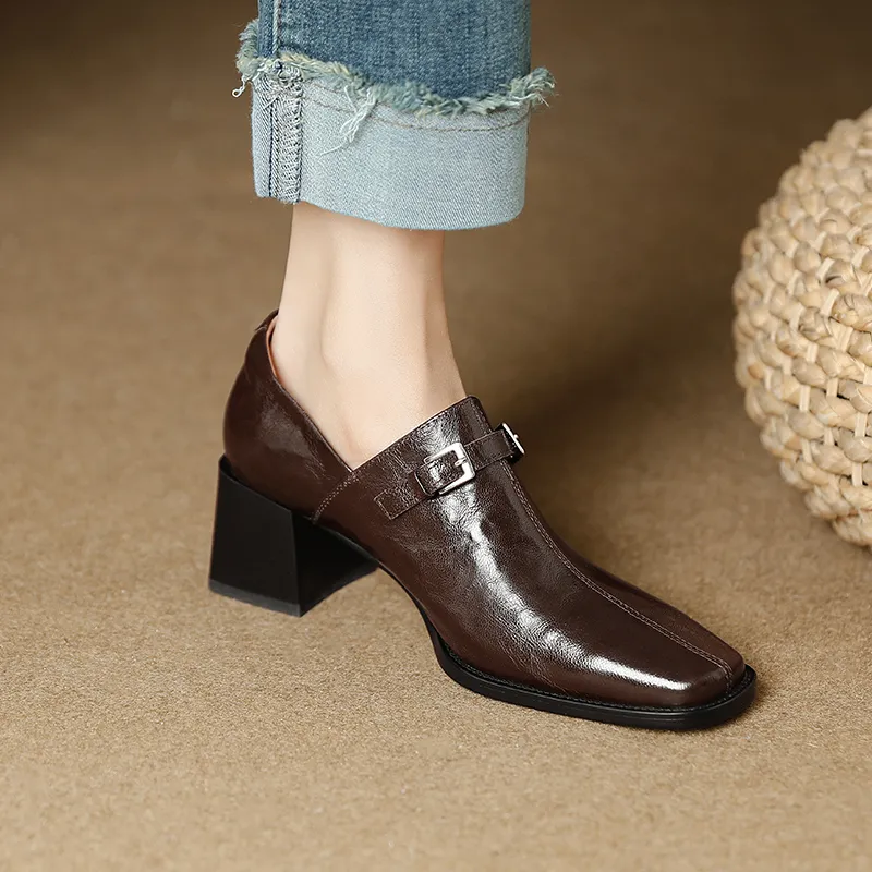 MODERN BELLE Chunky Heel High Heels 5cm Women's-7