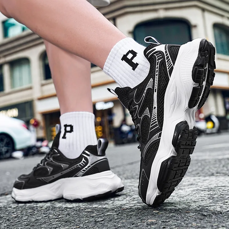 A55 Cushioning Slip Resistant Height Increasing Low Top Casual Shoes Unisex-19