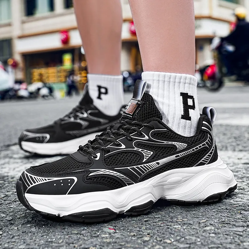 A55 Cushioning Slip Resistant Height Increasing Low Top Casual Shoes Unisex-18