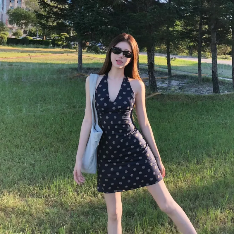 GLEE DIARY Slip Dresses Women's-5