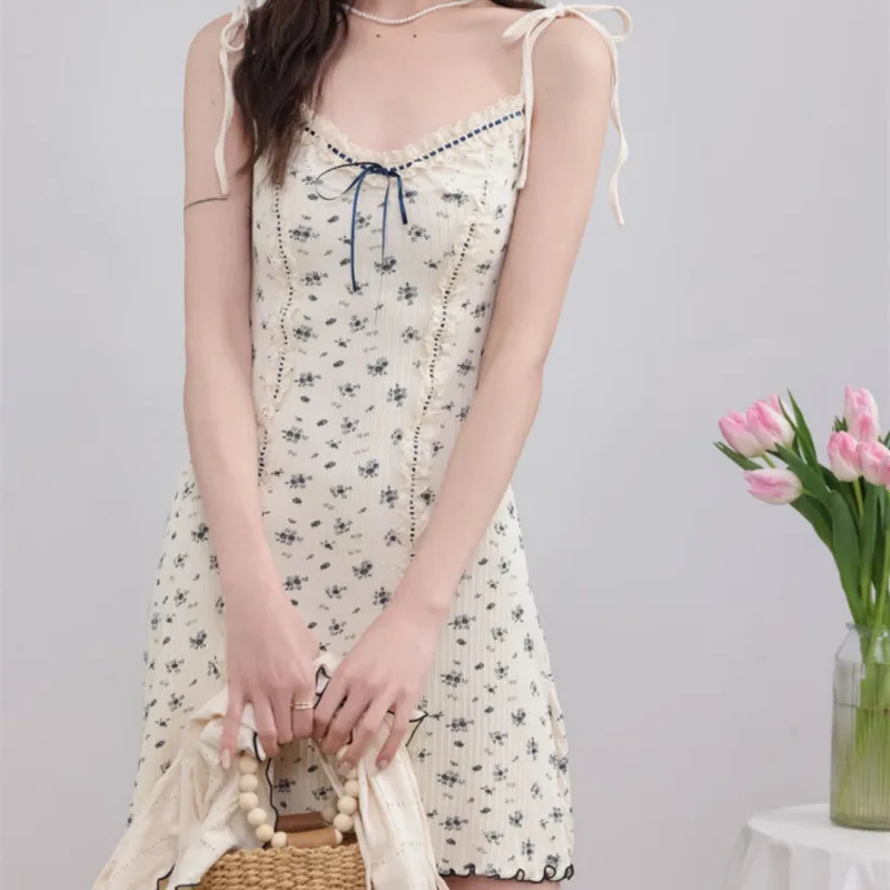 GLEE DIARY Slip Dress Women's Apricot-3