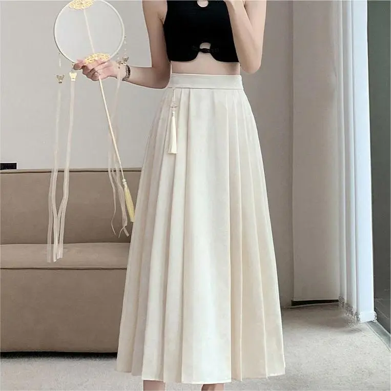 GLEE DIARY Casual Long Skirt Women's-2