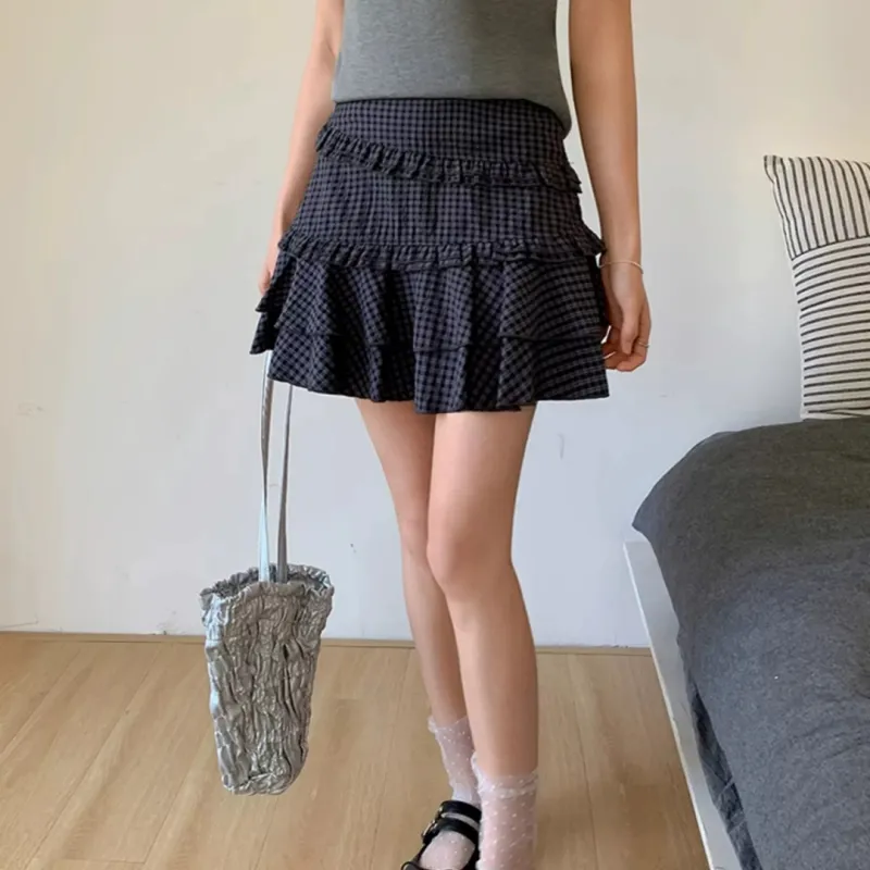 GLEE DIARY Casual Short Skirts Women's-5