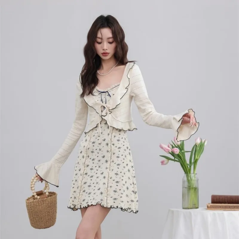 GLEE DIARY Slip Dress Women's Apricot-2