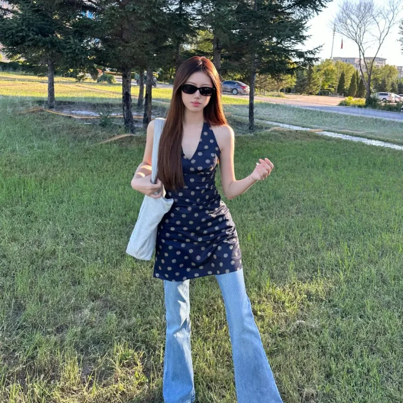GLEE DIARY Slip Dresses Women's-4