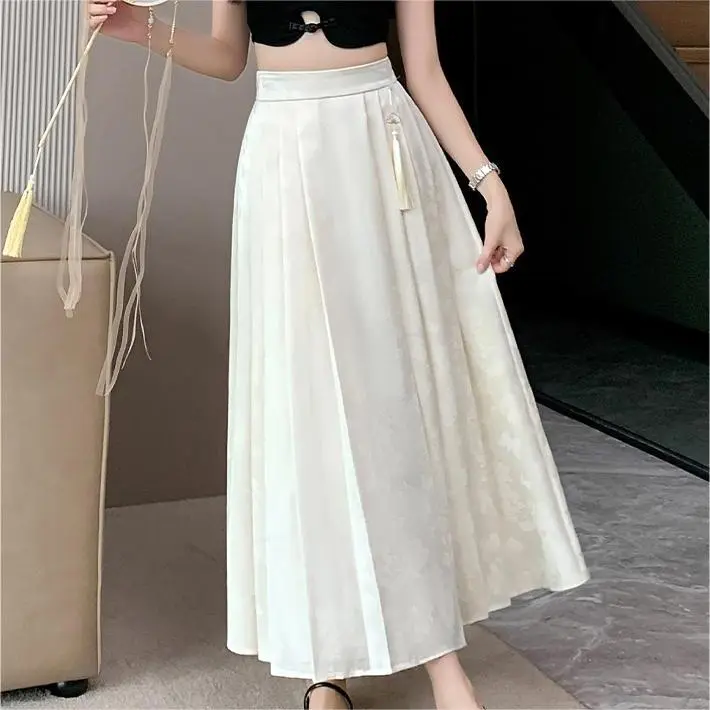 GLEE DIARY Casual Long Skirt Women's-4
