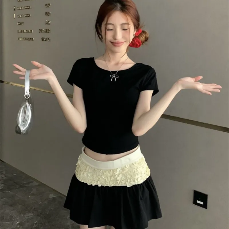 GLEE DIARY Casual Short Skirts Women's-4