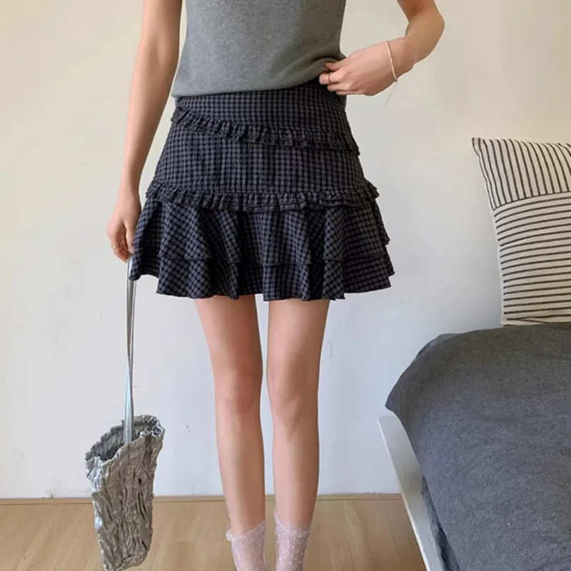 GLEE DIARY Casual Short Skirts Women's-4