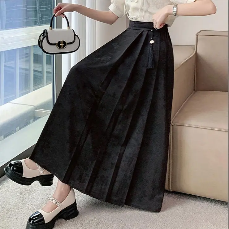 GLEE DIARY Casual Long Skirt Women's-10