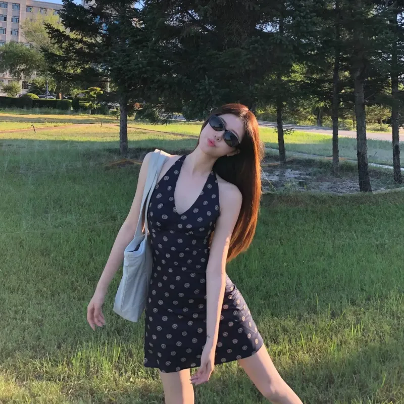 GLEE DIARY Slip Dresses Women's-3