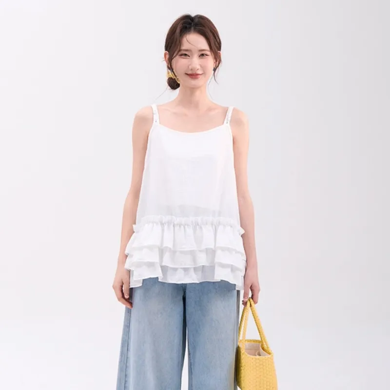 GLEE DIARY Camisole Women's White-4