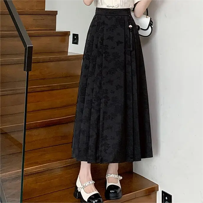 GLEE DIARY Casual Long Skirt Women's-9