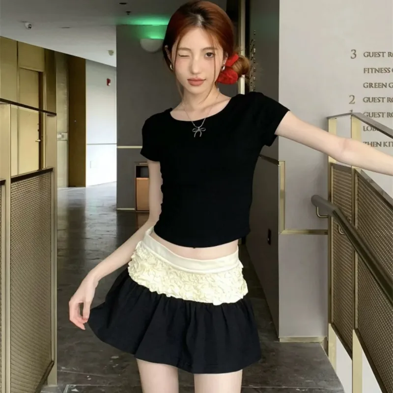 GLEE DIARY Casual Short Skirts Women's-5