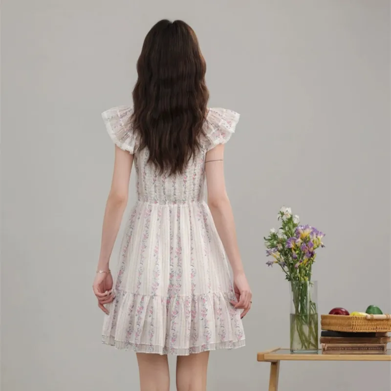 GLEE DIARY Short Sleeved Dress Women's Multicolor-3