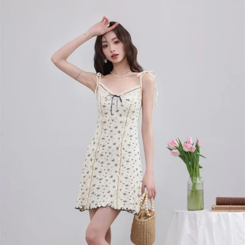 GLEE DIARY Slip Dress Women's Apricot-4