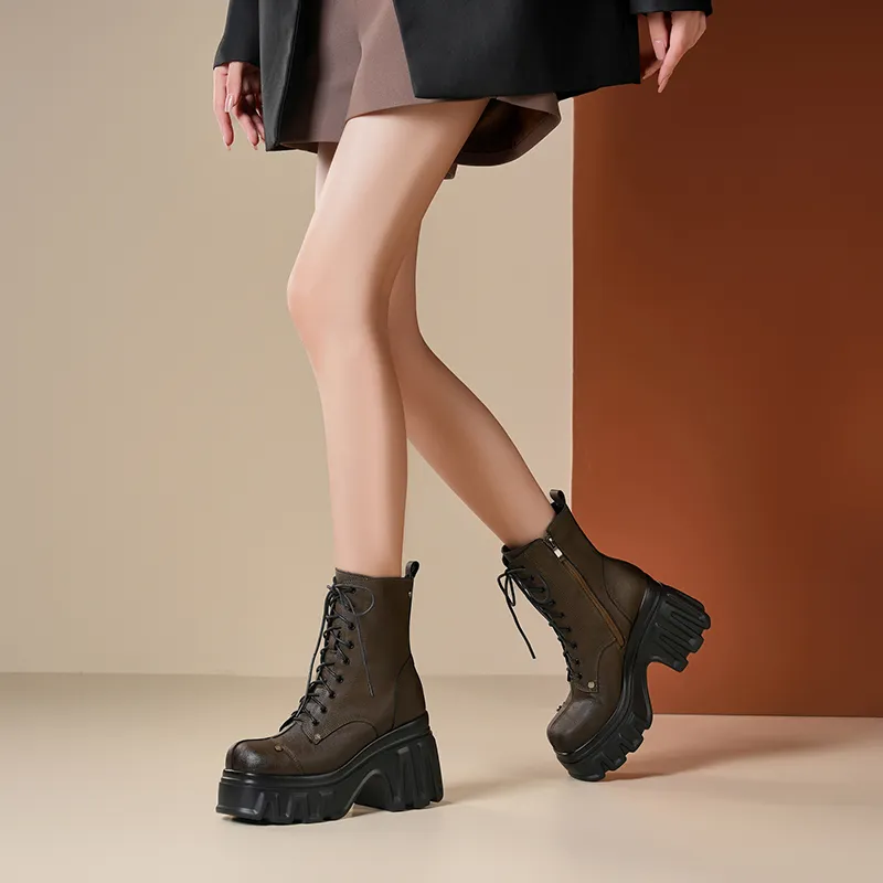 SIFEIRO Ankle Boots 10CM Women's-6