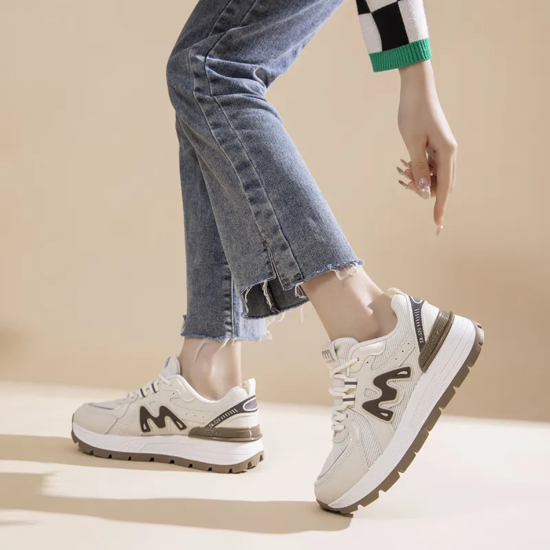 MIIRACER Height Increasing, Lightweight, Breathable, Slip Resistant Low Top Casual Shoes Women's-4