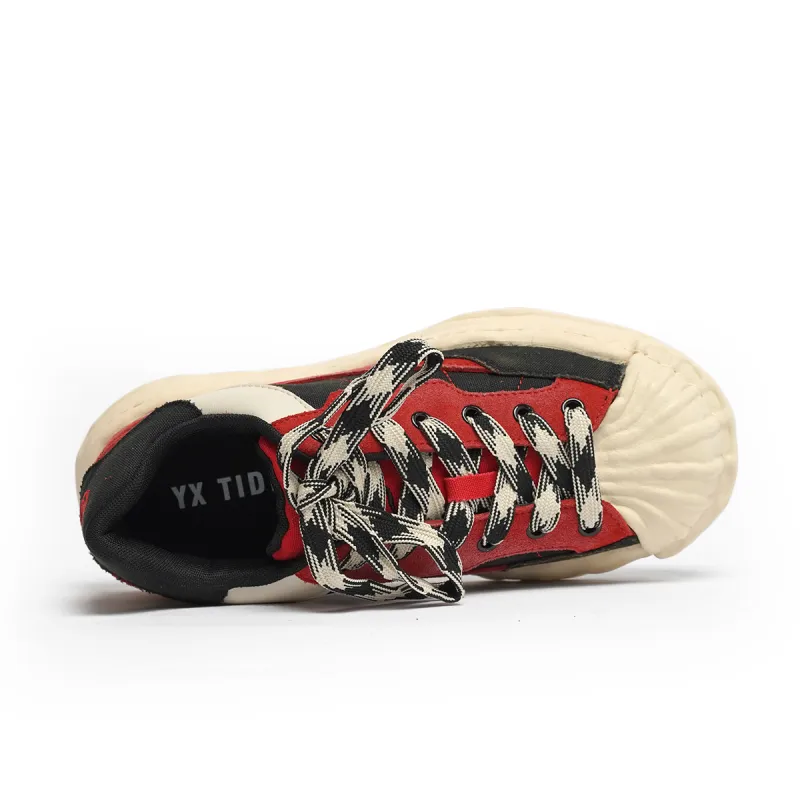 FANZAO Slip-Resistant Cushioning Wear-Resistant Lightweight Breathable Low-Top Skateboard Shoes Unisex-8