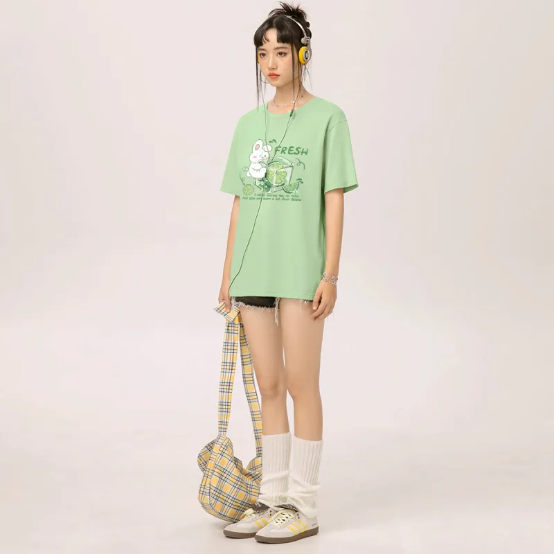 MINISO T Shirt Women's 2 Pack Summer-3