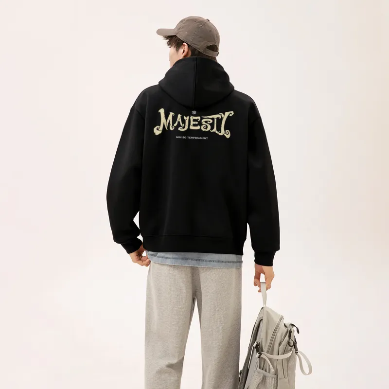 MINISO Sweatshirts Unisex Black Y Ambition Back Logo-2